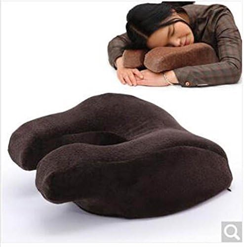 Three-dimensional triangle cushions, Pashui nap pillow memory foam pillow office lunch break pillow students pillow to sleep artifact u-Papa backrest cushions, ( Color : A )