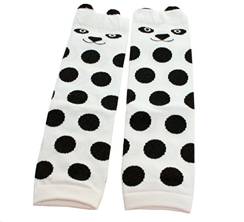 Baby Kids Boys Girls CUTE ANIMAL Leg Warmer (Black White Panda)