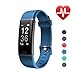 Produktbild LETSCOM Fitness Armband mit Pulsmesser Fitness Tracker wasserdicht IP67 Schrittzähler Pulsuhren Kalorienzähler Schlaf Monitor Smart Armbanduhr für Kinder Damen und Herren