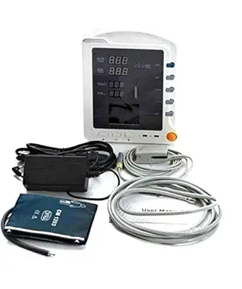 CONTEC CMS 5100 SPo2 and NIBP Measuring Patient Monitor (White)