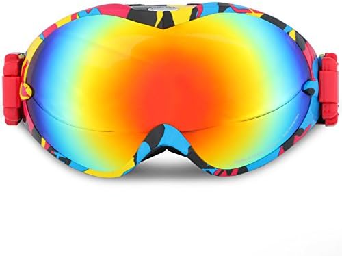 Lylhmj Ski Goggles Ski Goggles Snowboard Glasses Outdoor Sports Snowboard Goggles Anti Fog UV Protection Windproof Double Lens Snowboard Goggles for Motorcycle Bicycle Skiing Skating
