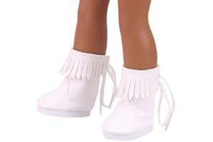 Aeromdale Puppenschuhe, flache Schuhe für 32-34 cm Gelenkpuppe, Puppengeschenke für Mädchen, # A, 1 Paar