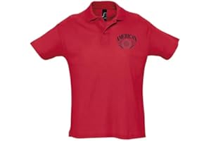 AMERICAN COLLEGE USA Koszulka polo Uniseks Damskie koszulki polo z krótkim rękawem (1 w zestawie)