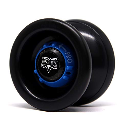 YoyoFactory Velocity Yo-Yo - Noir (du Débutant Au Professionnel, Jeu Yoyo Moderne , Roulement à Billes en Métal, Ficelle Et Instructions Incluses)