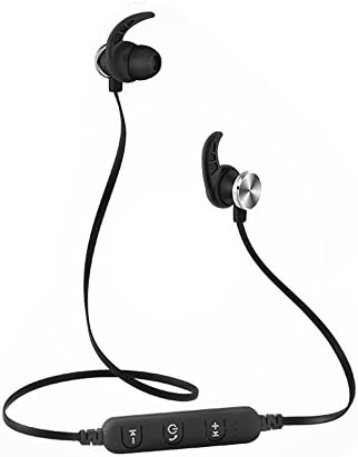 Bluetooth Headphones, Quslly A1 Magnetic, V4.1 Wireless Stereo Bluetooth Earphones Sport Headset In-Ear Noise Isolation Headphone Earbuds for Gym Running -waterproof Sweatproof,with Microphone (Black)