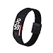 Produktbild OverDose Damen Herren Gummi LED Uhr Datum Sports Armband Digital Armbanduhr (A-Schwarz&Rot)