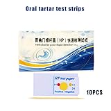 DZWJ Helicobacter Pylori Test Paper for Tartar Home Personal Health Test 10PCS
