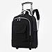 Produktbild DYYTR Trolley Rucksack Rucksack Mit Radrad-Business-Tasche Roll Laptop Rucksack Kabine An Bord. Geeignet Für 15" Laptop (19", Schwarz)