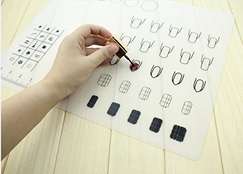 Nailstamping Mat aus Silikon – abwaschbare Nageldesign Stempel Matte – Nail Stamp Unterlage – Nail Art Stamp Plate - 2