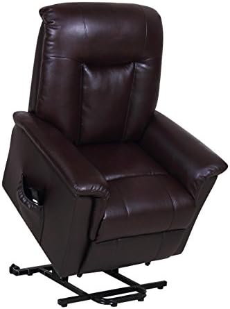 Electric Full Tilt &amp; Lift Westminster Recliner Armchair, silent dual motors, on castors, Black PU leather