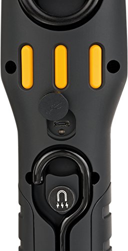 Brennenstuhl LED Taschenlampe mit Akku / Akku Multifunktionsleuchte mit 6 superhellen SMD-LED´s (3 Stunden Leuchtdauer, 360° drehbarer Haken, knickbarer Haltefuß, 2 starke Magnete) Farbe: schwarz/gelb - 3