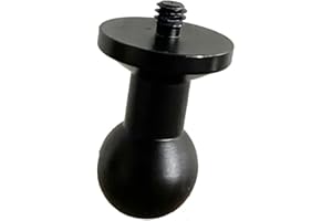 FEICHAO 20 mm/17 mm/15 mm/13 mm auf 1/4 Schraube/Loch Kugelkopf-Adapter für Action-Kamera-Fotografie-Zubehör (20 mm auf 1/4 Schraube)