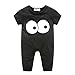 Produktbild Babykleidung, Switchali Neugeborenes Baby Mädchen Jungen Kurzer Hülsenspielanzug Gedruckte Overall Outfits Bekleidungsset (24M, Schwarz)