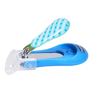 Hopop Safety Nail Cutter for Infants and Kids with Skin Guard (Blue Check)