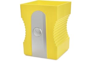 Balvi Papelera Sharpener Color Amarillo Papelera con Forma de sacapuntas Plástico ABS/PP 29cm