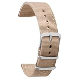 Nylon Uhrenarmband 22mm Uhrenarmband Uhrenarmbänder schwarz für Männer Frauen Premium Nylon Armband 22mm