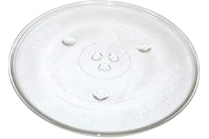 Utiz Plato Giratorio de Cristal de 270 mm con 6 fijadores para hornos microondas AEG LG Bosch Daewoo
