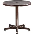 Supreme Penta Round Plastic Table (Brown)