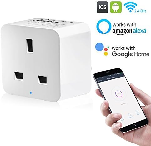 Wifi Smart Plug, Emish Newest Smart Socket Work with Amazon Alexa, Google Home and Ifttt, Timer Switch Power Remote Control Smart Home Devices from Anywhere