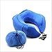 Price comparison product image ZYFWBDZ Shoulder Supports Neck Pillow Office Nap Sleeping Pad Custom Design U-shaped Soft Neck Rest Memory Cotton Travel Neck Pillow Plane (300 * 270 * 130mm),Blue