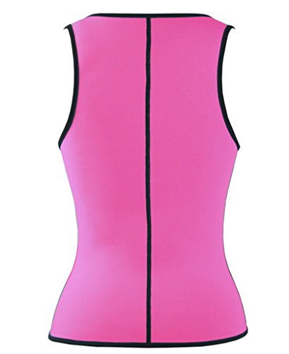DODOING Damen Zipper Sport Waist Cincher Training Sport Korsage Korsett Corsage Schwitzen Sauna Neopren Weste Tank Top für Gewichtsverlust - 4