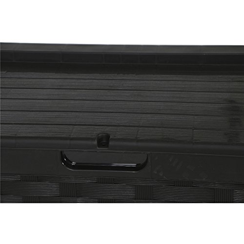 Auflagenbox / Gartenbox / Kissenbox Rattan Design *Farbe schwarz* ca. 117 x 56 x 56 cm - 7