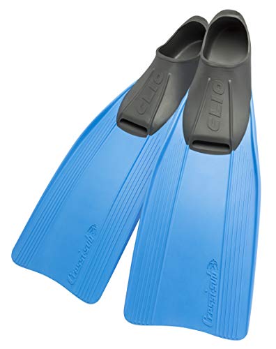 Cressi Clio Premium Aletas para Buceo, Snorkeling y Natación, Unisex, Azul, 37/38