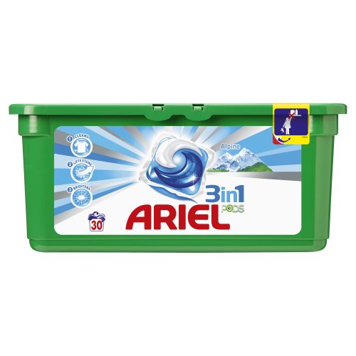 Preisvergleich Produktbild Ariel Alpine Waschmittel, 3-in-1, 30 Waschgänge