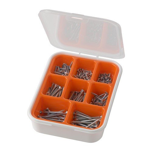 Preisvergleich Produktbild IKEA FIXA Schrauben-Set; 200 Teile; Verzinkter Stahl