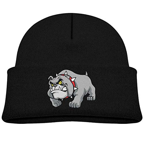 Preisvergleich Produktbild QKDeals Mütze für Kleinkinder, Jungen und Mädchen, Klassische Bulldoggen-Mütze mit Totenkopf-Mütze