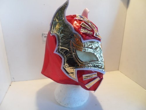 Kinder sin cara rot mit Reißverschluss Wrestling Maske