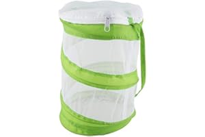 Mumusuki Cage Maille d'elevage d'insectes en Cage de Papillon, Portable Pliable, Convient aux Papillons, araignees, vers, coleoptres, Reptiles (Vert)
