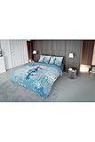 Nightlife - Bettwäsche / Bettbezüge Ice Bird Blue - Blau - 240x200/220 - Mit 2 Kissenbezüge 60x70