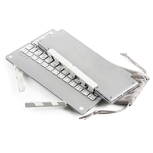 Preisvergleich Produktbild YYD Klappbare Bluetooth-Tastatur ipad Tablet-Telefon Android Apple universelle Externe Huawei Hirse vivo Oppo drahtlose Mini-Tastatur, Silver