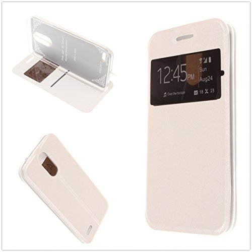 Misemiya    - Funda LG K10 2017 - Funda   Protector Cristal Templado  Cover Sport Sporte Morado