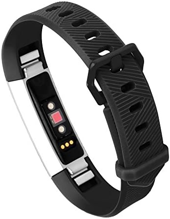 Deruitu Fitbit Alta HR Adjustable Accessory Bands,Replacement Soft Wristband for Fitbit Alta HR with Metal Clasp (Small Large)