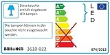 Lieferumfang: 1 x LED Außenlampe mit 2 fest verbauten Leuchtmitteln (insgesamt 4.5 W).