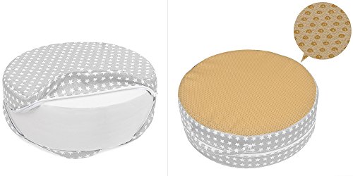 Zicac Sitzerhöhung Sterne Muster Tragbare Sitzerhöhung mit Seitentasche für Kinder Seat Pad - 4