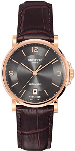 Certina Herren-Armbanduhr XL Analog Automatik Leder C017.407.36.087.00 Certina Herren-Armbanduhr XL Analog Automatik Leder C017.407.36.087.00