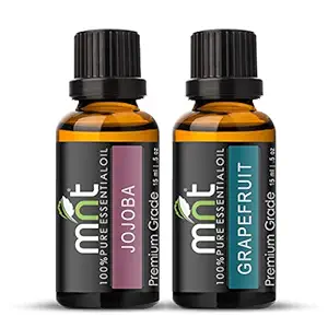 MNT Combo of Jojoba Oil and Grapefruit Oil For Hair Growth, Skin care (Each 15ML) - 100% Pure Natural Oil