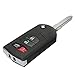 Price comparison product image SODIAL(R) 4 Button Remote Flip Key Fob Case Shell Blade For Mazda 3 5 6 RX-8 CX-7 CX-9