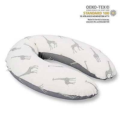 Babymoov Doomoo Coussin de Maternité, Giraf Grey