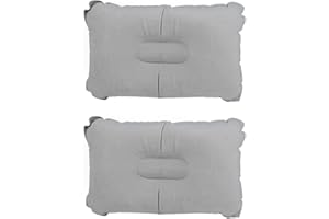 QOCUILC Cuscini Gonfiabili Campeggio 2 Pezzi, Cuscini Ultraleggeri e Compatti, Cuscini Gonfiabili per Campeggio e Viaggi, Cuscini Portatili da Esterno