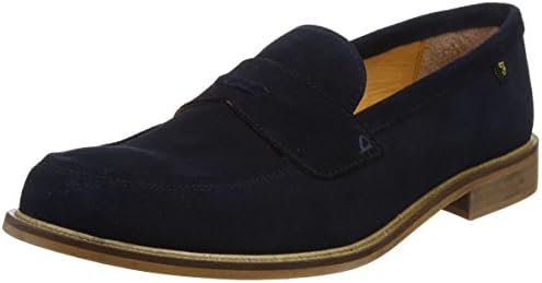 Farah Vintage Men's Chalice Loafers, Blue (Navy Suede), 12 UK 46 EU