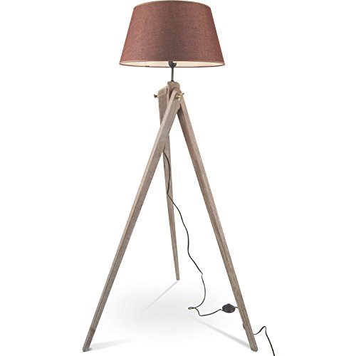 MOJO® Stehlampe Höhenverstellbar Stehleuchte Tripod Lampe Lampenschirm Dreifuss mq-l46 - 4