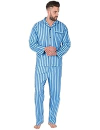 Hombre Perchado 100% pura% Pijama De Algodón Cálido De Invierno Franela Térmico M L XL XXL