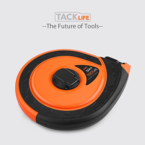 Tacklife TM-C03 Klassisches Maßband 50M, mit doppelseitiger Skalen von Zoll und Meter, Messung von Haushalt, Zimmerei - 8