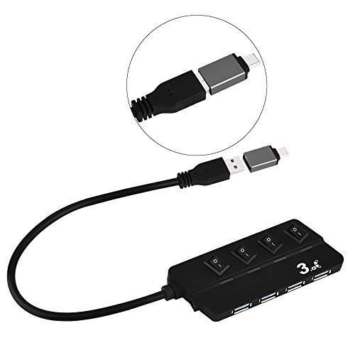 Lyhoon high speed usb typ C hub typ C auf USB 3.0 Adapter für USB Typ-C-Geräte/Macbook/Galaxy Note 7/OnePlus3/Moto Z/Chromebook Pixel/Nexus 5X/Nexus 6P/Nokia N1 Tablet usw