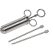 Produktbild FDBF 60ml Stainless Steel Syringe Double Needle Turkey Syringe Seasoning Syringe