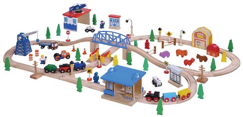 Maxim Empresa 50117 Madera Set de tren - Pedazo de 100